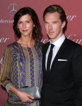 ベネディクト・カンバーバッチと妊娠中のソフィー・ハンター