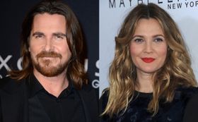 1度だけデートしたことがあるというクリスチャン・ベール(写真左)とドリュー・バリモア(写真右)