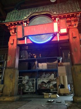 高さ5.5m、横幅4.7mで再現された“渋天街”のモニュメント！