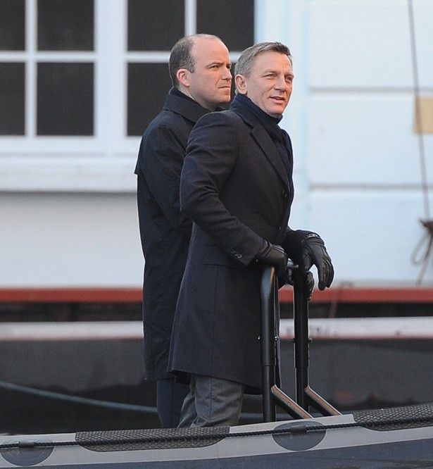 『007 スペクター』撮影中のダニエル