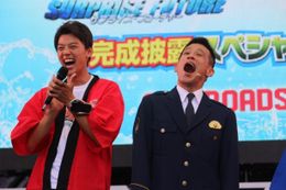 『仮面ライダードライブ』の竹内涼真が柳沢慎吾のネタに大受け