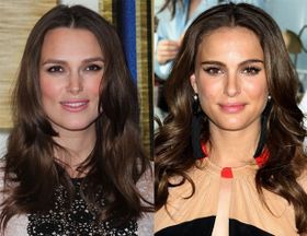 よく間違えられるセレブ1位はキーラ・ナイトレイ(写真左)とナタリー・ポートマン(写真右)