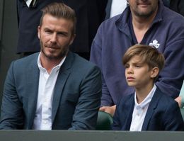 デビッド・ベッカムと次男のロメオ