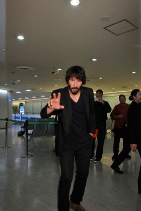 主演映画『ジョン・ウィック』(日本10月16日公開)のプロモーション活動のために来日したキアヌ・リーブス