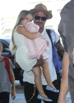 デビッド・ベッカムと娘のハーパー