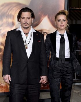 『リリーのすべて』のプレミアに登場したジョニー・デップと妻のアンバー・ハード