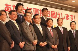 「bonobo(ボノボ)」の記者会見に、新規参入した映画会社各代表が登壇！