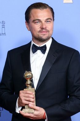 ゴールデン・グローブ賞で主演男優賞を受賞したレオナルド・ディカプリオ