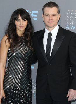 マット・デイモンと妻のルシアナ