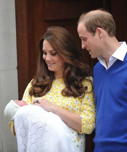 昨年5月に誕生したばかりのシャーロット王女