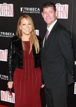 オーストラリア人の富豪ジェームズ・パッカーと婚約したと報じられたマライア・キャリー