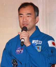 宇宙飛行士の野口総一がイベントに登壇