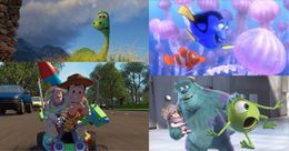 ピクサー歴代作品キャラクターたちのビビリ顔