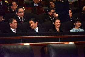 『エヴェレスト 神々の山嶺』ネパール大地震復興支援チャリティー試写会にご臨席された皇太子殿下ご夫妻と愛子さま