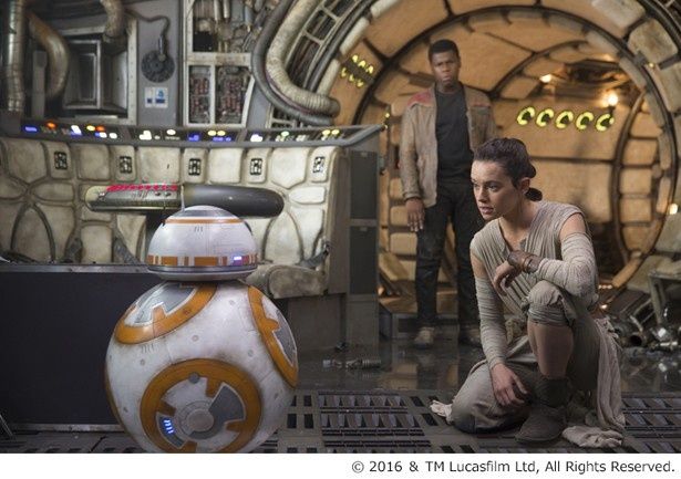 ヒロイン・レイとBB-8の物語の発端となる重要なシーン