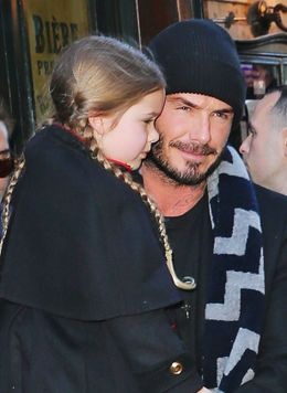 デビッド・ベッカムと娘のハーパー