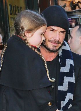 デビッド・ベッカムと娘のハーパー