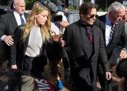 オーストラリアの裁判所を訪れたジョニー・デップとアンバー・ハード