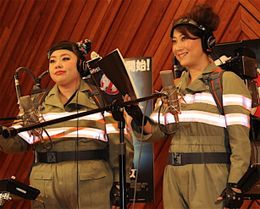 友近＆渡辺直美が公開アフレコにチャレンジ！