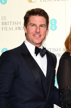 2月の英国アカデミー賞でのトム。ツヤツヤな顔で登場し話題に