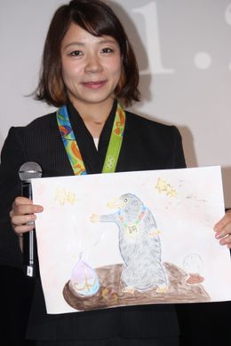 リオ五輪重量挙げ48kg級銅メダリストの三宅宏実選手