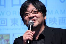 アニメーション監督・堤大介とのトークイベントに登壇した細田守監督