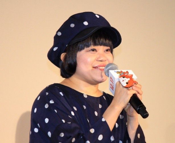 初日舞台挨拶に登場した小桜エツコ