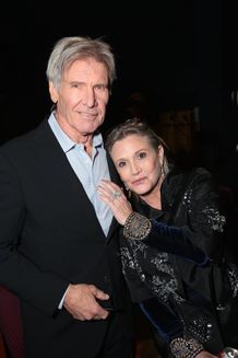 キャリー・フィッシャーとハリソン・フォード