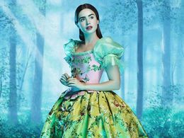 『白雪姫と鏡の女王』(12)で白雪姫を演じた女優リリー・コリンズ