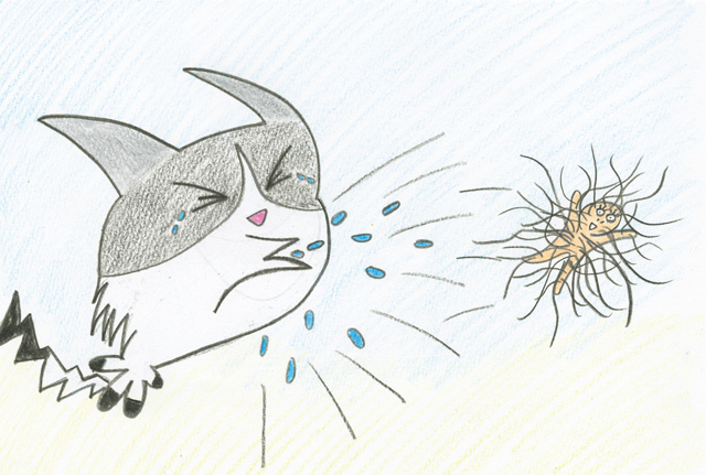 「とびだせ！ハナゲくん」カット