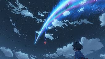 瀧と同じ彗星を見る三葉だが――