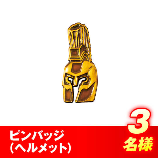 ピンバッジ（ヘルメット）　3名様